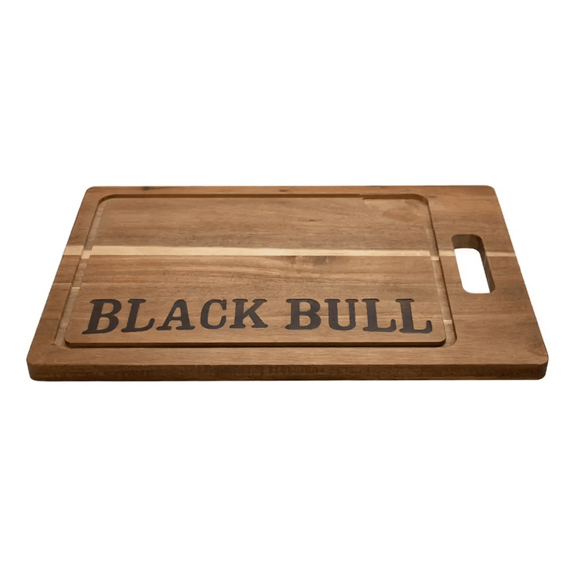 Genérico - Tabla Para Picar Parrillera Madera Black Bull 45cm - Asados Color Marrón Liso