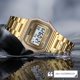 thumbnail image 4 of Reloj PASOY digital para hombre, acero inoxidable dorado, 3 ATM, resistente al agua, 4 of 7