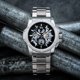 thumbnail image 5 of Reloj REIGN Commodus Automatic Skeleton plateado/negro, 5 of 5