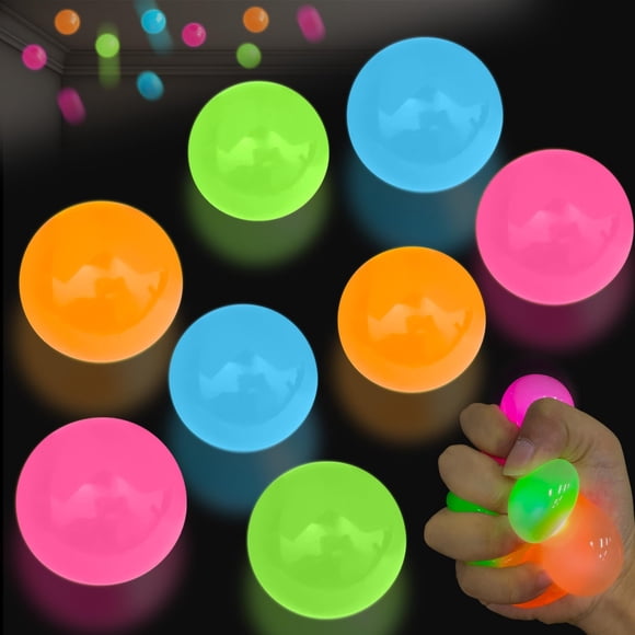 Pelotas adhesivas brillantes niaosiben para San Valentín, 8 piezas