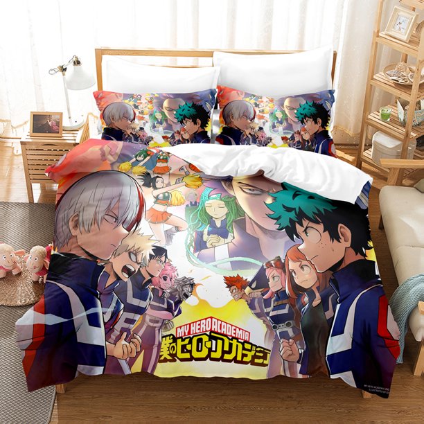 My hero academia Bedding Set Single Twin Full Queen King Size Todoroki Bed Set Aldult Kid Bedroom Duvetcover Sets 3D 3Bed Sheets