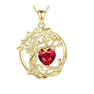 Collar Heshpaws Tree Of Life Birthstone Necklace