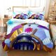 thumbnail image 1 of New Jinbe Bedding Set Single Twin Full Size Bed Set Adult Kid Bedroom Duvet cover Sets Anime Bed Sheet Set Bed Sheets, 1 of 5
