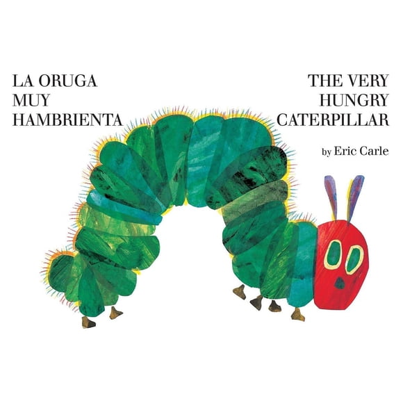 Libro de cartón bilingüe El mundo de Eric Carle La oruga muy hambrienta