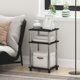 thumbnail image 3 of Mesa de Noche Furinno Simplistic Pack de 2, 2 Niveles Americano/Cromo, 3 of 6