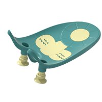 Magideal - Asiento De Baño Para Bebé, Asiento De Baño Para Niños Pequeños, Antideslizante Con Ventosa, Alfombrilla Para Sentarse Para Bañarse Para Niños Recién Nacidos De 6 A 18 Meses, Niños Verde