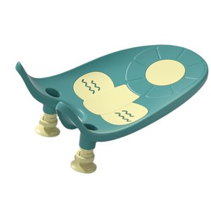 Magideal - Asiento De Baño Para Bebé, Asiento De Baño Para Niños Pequeños, Antideslizante Con Ventosa, Alfombrilla Para Sentarse Para Bañarse Para Niños Recién Nacidos De 6 A 18 Meses, Niños Verde