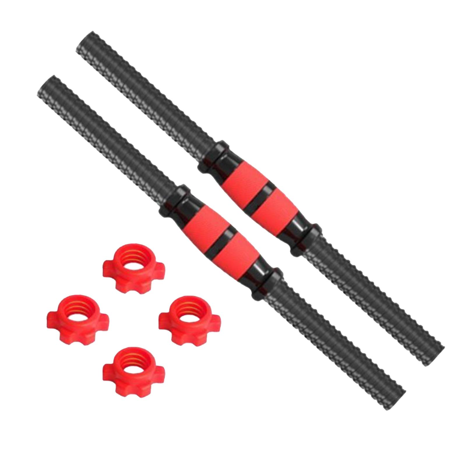 Magideal - Mancuernas Con Mango Para Mancuernas, Mango De Barra Cómodo Y Resistente Con 4 Collares, Juego De Pesas Para Entrenamiento, Equipo De Fitness Para El , 55Cm