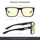 thumbnail image 2 of Gafas de lectura Gunnar Intercept Onyx Amber Lens +1.0, 2 of 8