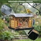 thumbnail image 3 of Comedero para aves Grete Gotye de metal colgante, capacidad de 1.6 kg, para exteriores, 3 of 9