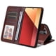 thumbnail image 5 of Funda Billetera para Xiaomi Redmi 13 Pro 4G con Porta Tarjetas y Soporte Ajustable Marrón, 5 of 5