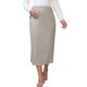 thumbnail image 1 of INSPIRE CHIC Falda Larga de Maternidad para Mujeres de Cintura Alta Línea A con Vuelo y Caída Casual para Embarazo L Marrón, 1 of 5
