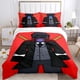 thumbnail image 4 of Skibidi toilet game logo bedding set duvet cover set 3 piece for kids and adults modern print, 4 of 5