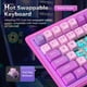 thumbnail image 4 of Teclado mecánico inalámbrico FOPATO H98 de 96 teclas con RGB - Púrpura, 4 of 8