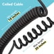 thumbnail image 5 of Cable de sincronización Flash PC Foto&Tech de 3,5 mm a macho de 35 cm, cable enrollado, 5 of 5