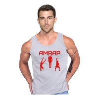 Persodesign - Polera Amrap Crossfit Lover Tank Musculosa Wod Deporte Talla 2Xl Gris Hombre