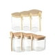 thumbnail image 1 of Set 6 Frascos Hermeticos Tarros Gourmet Con Tapa De Bambu, 1 of 3