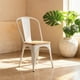 thumbnail image 1 of Silla Tolix De Metal Con Asiento De Madera Para Comedor Blanca, 1 of 8