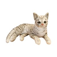 Magideal - Bonito Juguete De Peluche, Figura De Simulación De Animal Suave, Juguetes, Animales, Mascotas, Niños, Decoración Del Hogar, Realista Para Fiesta En Ca , Flores Marrones, 29Cm