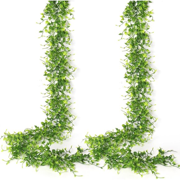 Enredadera Artificial RECUTMS 2PCS 6FT Resistente UV Verde
