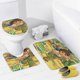 thumbnail image 4 of Ve Diego ve-theme 4-Piece Shower Curtain Set with Rugs, Waterproof Bathroom Decor Set Includes Bath Mat, U-Shaped Rug, Toilet Lid Cover and Curtain with Hooks, 4 of 6