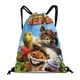 thumbnail image 1 of Vecinos Invasores Mochila de Cuerdas para Deportes y Gimnasio, Bolsa de Cuerdas Resistente al Agua, Bolsa Cinch, 30×40cm, 1 of 6