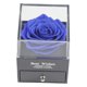 thumbnail image 1 of Caja De Regalo Vacía Caja De Presentación De Pendientes De Joyería Cajón De Reloj De Rosa Externo Azul, 1 of 5