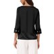 thumbnail image 3 of INSPIRE CHIC Blusa de Satén para Mujeres Regreso a Clases Elegante Casual Cuello Barco Manga 3/4 Camisa de Trabajo M Negro, 3 of 6