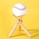 thumbnail image 4 of Soporte de béisbol Honoson de madera con 3 minibates para pelota, 4 of 6