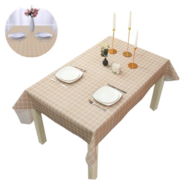 Mantel a cuadros: mantel cuadrado de PVC impermeable y resistente al aceite, lavable y resistente para cenas, fiestas, festividades, interiores y exteriores.