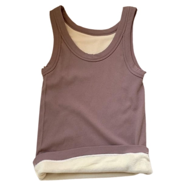 Ropa interior térmica para mujer, camiseta sin mangas, chaleco de capa base cálido