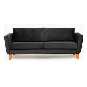 Barra Design - Sofá Thomas 210 Felpa Negro