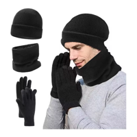 Genérico - Set Invierno: Gorro Polar, Cuello Polar Y Guante De Lana