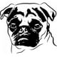 thumbnail image 1 of Decomural Pug Face Pet WS-32449, 1 of 2