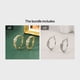thumbnail image 1 of Stunning Gold Zircon Earrings - Perfect Valentine's Day Gift and Engagement Accessory, 1 of 5