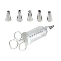 Magideal - Inyector De Relleno De Glaseado Para Magdalenas, Suministros De Decoración De Pasteles, Juego De Tuberías Para Glaseado De Magdalenas Para Reuniones 185X66 Cm