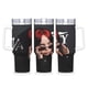 thumbnail image 1 of Billie Eilish Vaso aislado de acero inoxidable con asa, diseño temático, regalo para familia, amigos y fans; incluye pajita y encaja en el portavasos estándar, 40 oz, 1 of 6