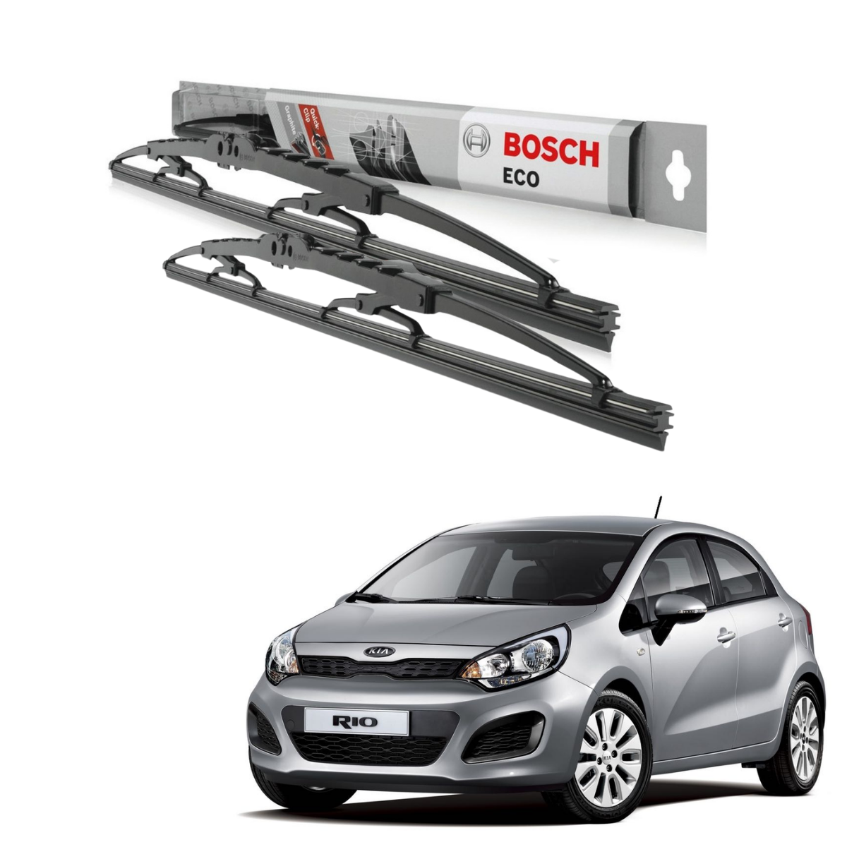 Plumillas Bosch Eco Para Kia Rio 2012-2016