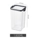 thumbnail image 4 of Contenedor De Alimento Hermético Libre Bpa 1300 Ml Apilable Transparente/negro, 4 of 10