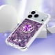 thumbnail image 5 of FOXDOCK Funda Glitter Líquida para iPhone 17 Pro con Anillo Brillante, TPU Antichoques y Esquinas Reforzadas, Soporte, 5 of 6