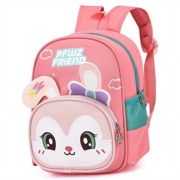 Children's Backpack Cartoon Tiger Rabbit Schoolbag Suitable For Aged 1-6 Kids Schoolbag Lightweight Backpack