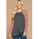 thumbnail image 1 of CCWHOLESALESCLOTHINGS Blusa Casual de Rizo Francés con Giro Lateral y Estampado Animal para Mujer, Talla S, 1 of 5
