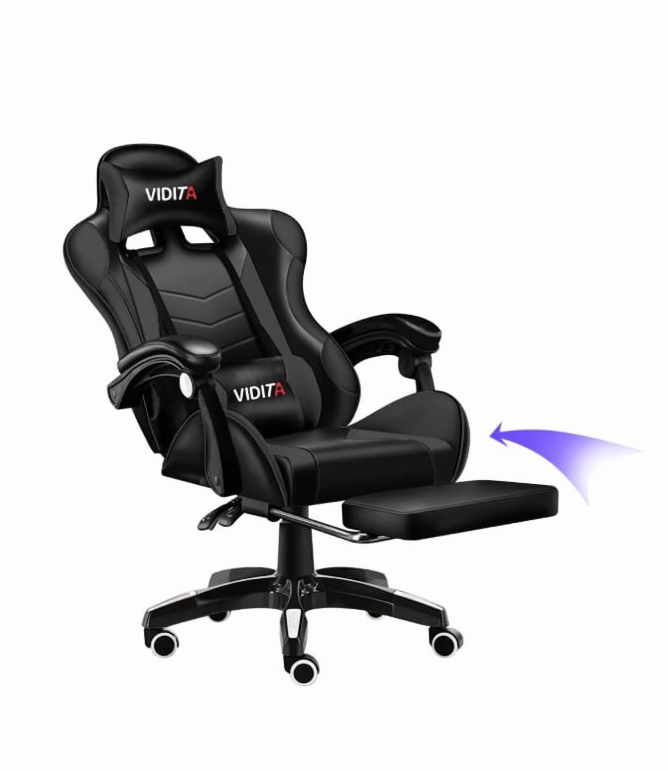 Riqui - Silla Gamer Reclinable Negra