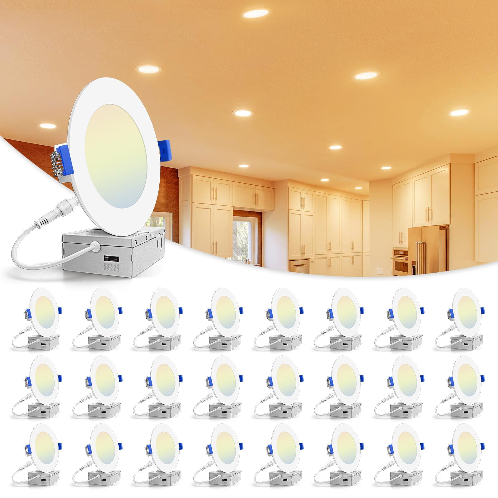 Luz Led Empotrable Volisun De 4" 9,5 W 2700k-5000k Regulable