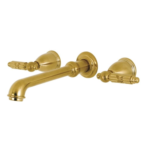 Kingston Brass - Grifo Romano Para Bañera Kingston, Soporte De Pared Georgiano De Latón