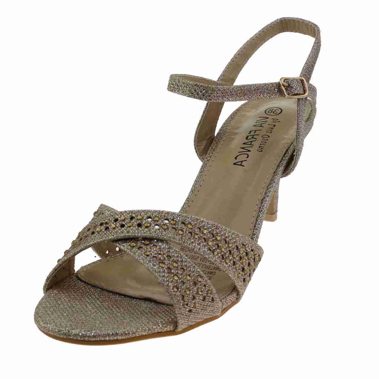 Sandalia Fiesta Dorado Vía Franca