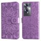 thumbnail image 1 of Funda tipo cartera FOXDOCK para OPPO A79 5G , diseño girasol en relieve, cuero PU, cierre magnético, soporte y tarjetero, 1 of 5