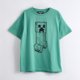 thumbnail image 1 of Polera Manga Corta Niño Minecraft Creeper Verde, 1 of 3