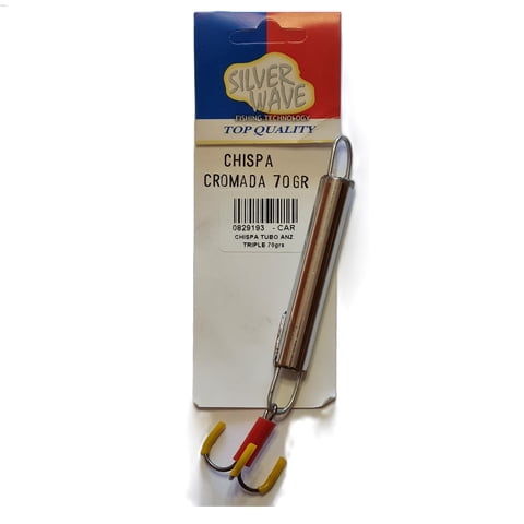 Silver Wave - Chispa Pesca Tubo Anzuelo Triple 70 Grs -