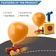 thumbnail image 3 of Set de juguete PATHOSIO PETS Auto impulsado por globos con bomba, 3 of 7